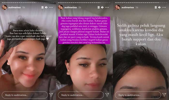 Audi Marissa melahirkan