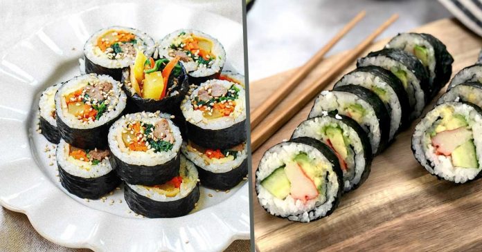 perbedaan sushi dan kimbab kimbap perbedaan sushi dan kimbab kimbap
