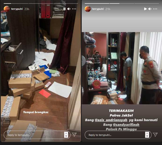 rumah terry putri disatroni maling perampok